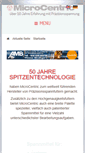 Mobile Screenshot of microcentric.de
