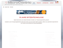 Tablet Screenshot of microcentric.de